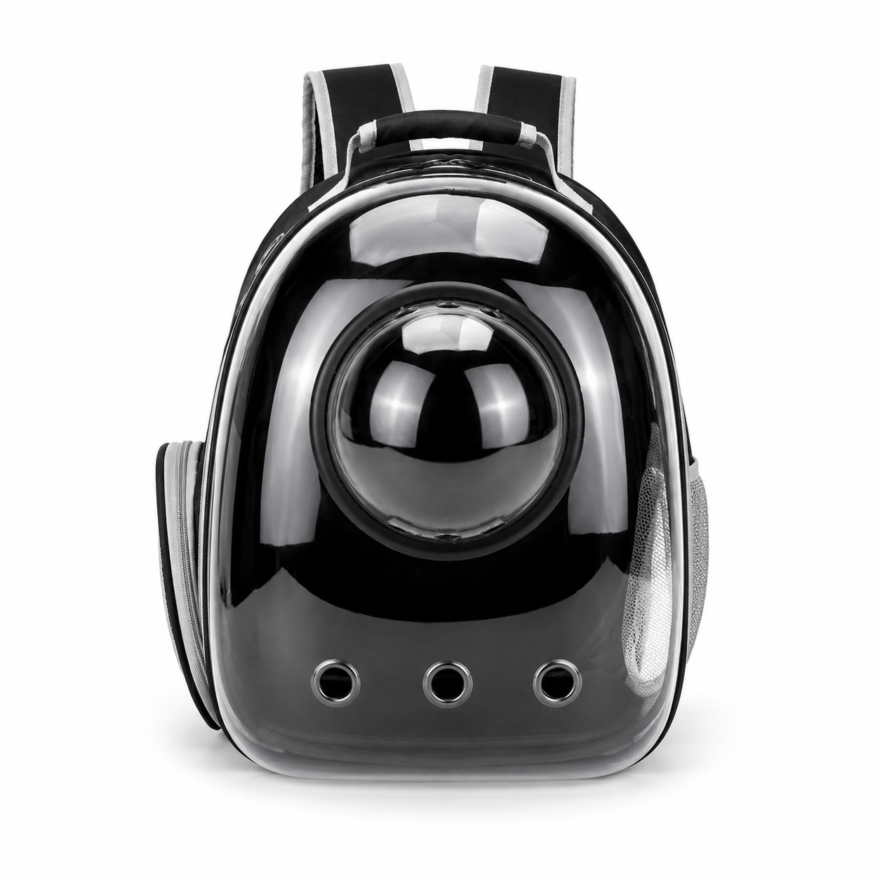 Black Cat Backpack Carrier with Bubble Window – Travel Carrier, Up to 20 lb