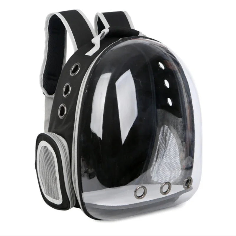 Black Cat Backpack Carrier with Bubble Window – Travel Carrier, Up to 20 lb