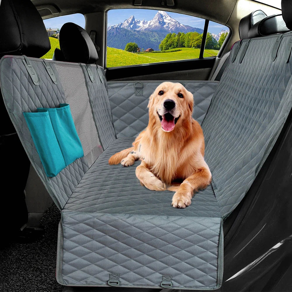 Waterproof Dog Car Seat Cover Hammock w/ Safety Belt, SUV/Truck