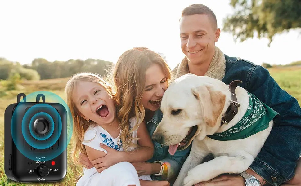 Pet Automatic Anti-Barking Device-Control Barking-Rechargeable-Ultrasonic Dog Barking Deterrent Device-Outdoor/Indoor-Training