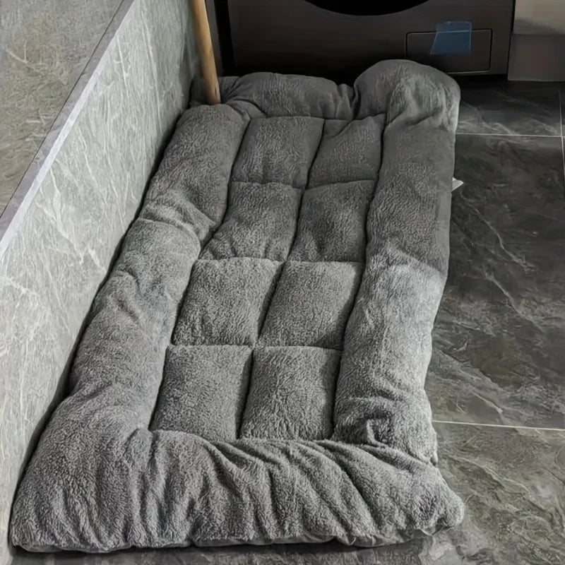 Plush Dog Bed Mat - Soft Washable Cushion for Small to Large Dogs